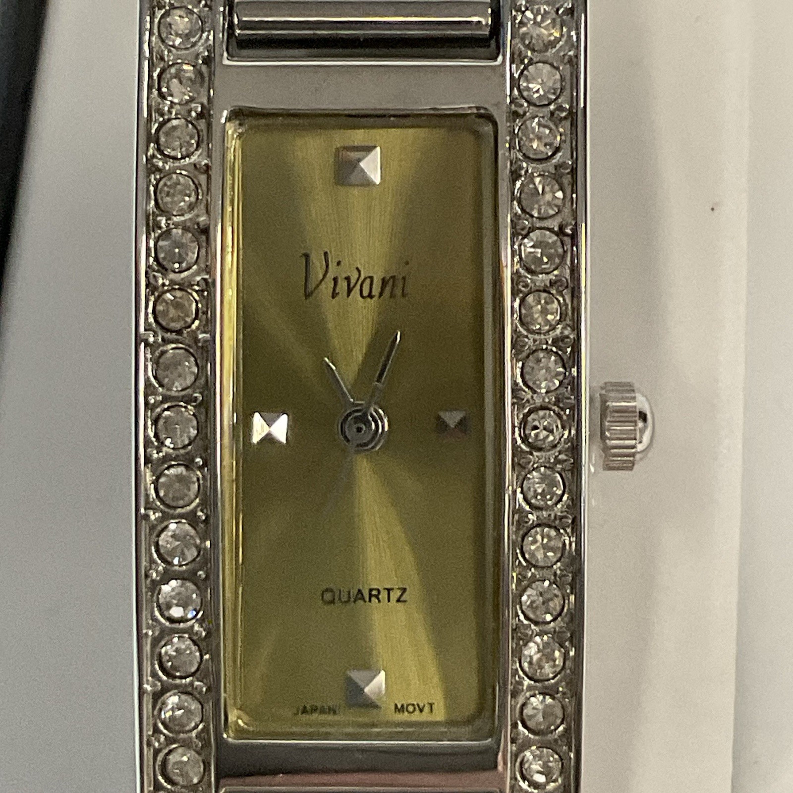 Vivian Ladies Watch Silver Tone Stretch Stainless Band GnuFashion Needs Battery - Image 5