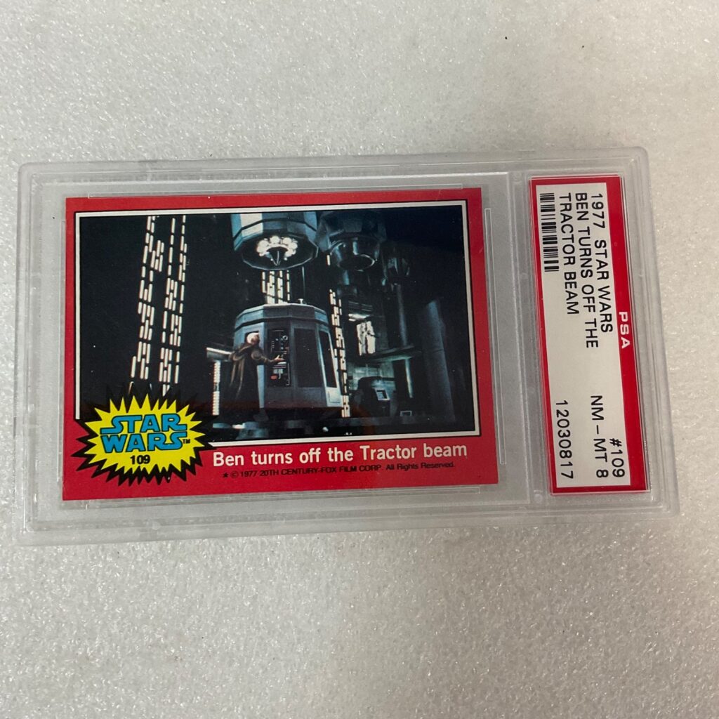 Star Wars 1977 Ben Turns Off Tractor Beam #109 PSA 8 CERT#12030817 - Image 1