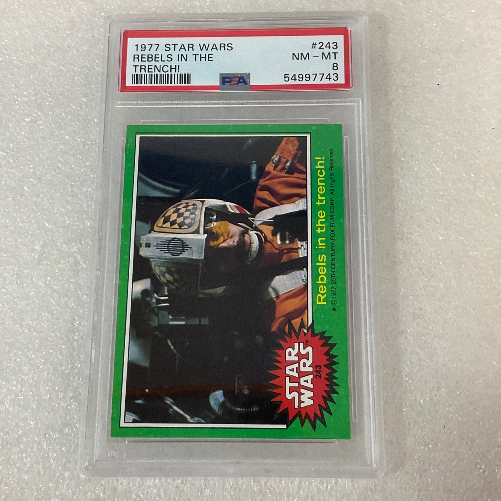 1977 Star Wars Rebels In The Trench #243 PSA 8 CERT#54997743 - Image 2
