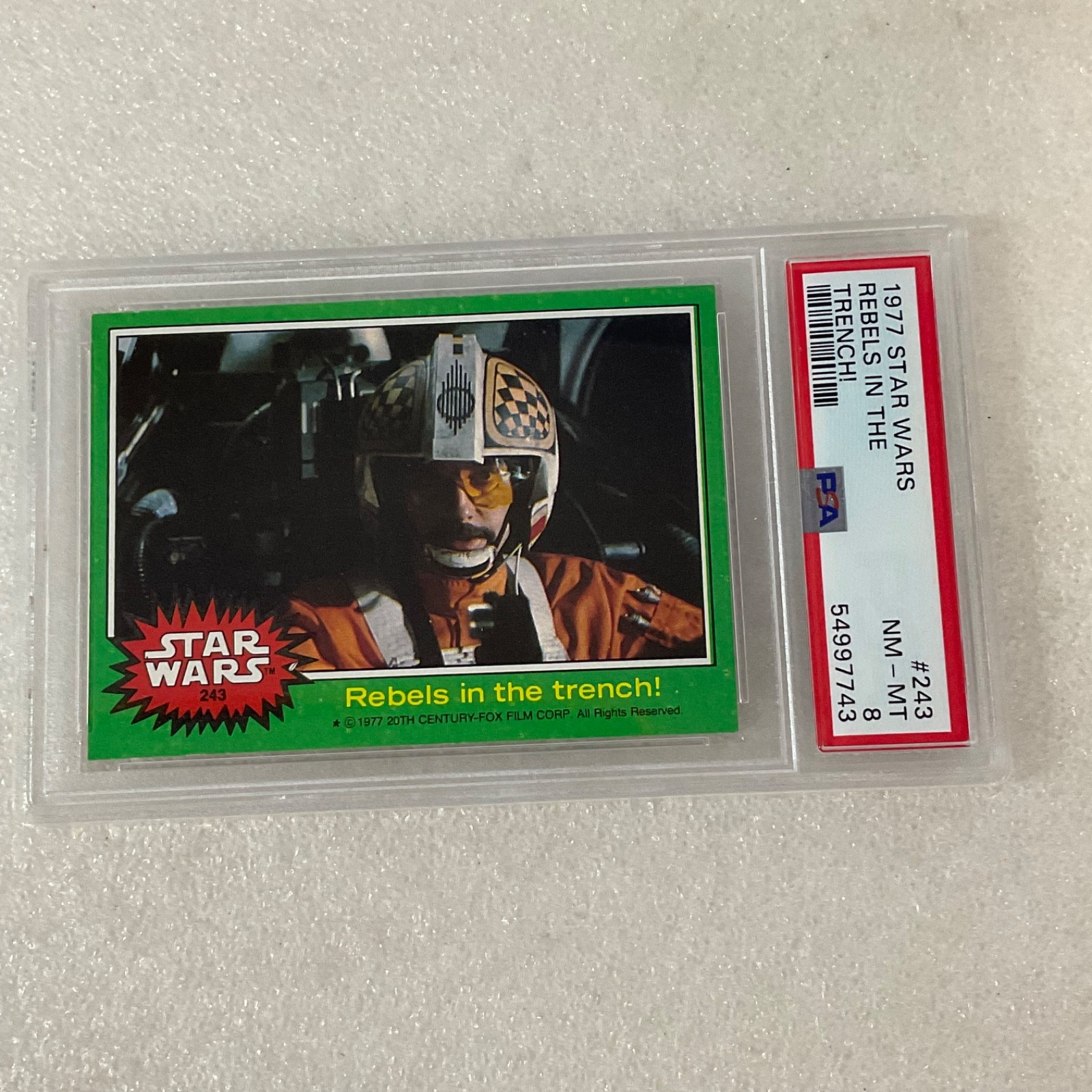 1977 Star Wars Rebels In The Trench #243 PSA 8 CERT#54997743 - Image 1