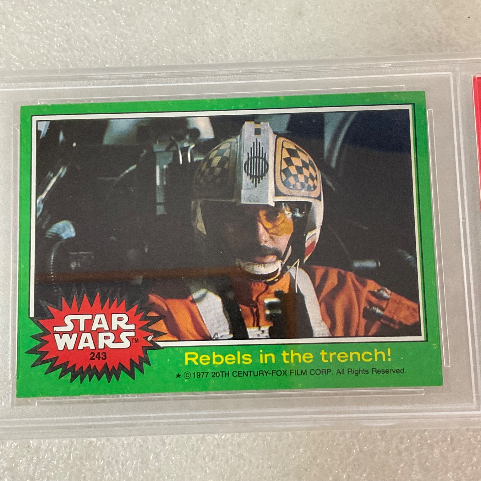 1977 Star Wars Rebels In The Trench #243 PSA 8 CERT#54997743 - Image 4