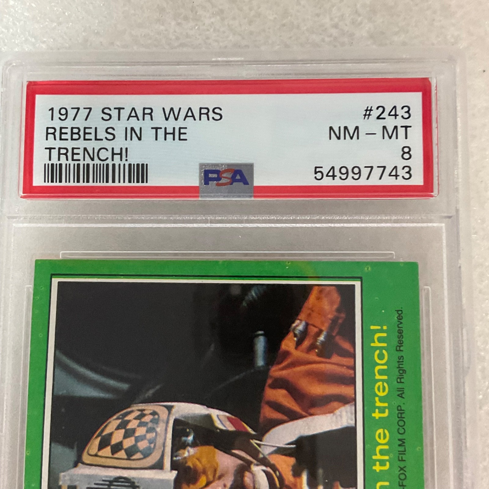 1977 Star Wars Rebels In The Trench #243 PSA 8 CERT#54997743 - Image 3