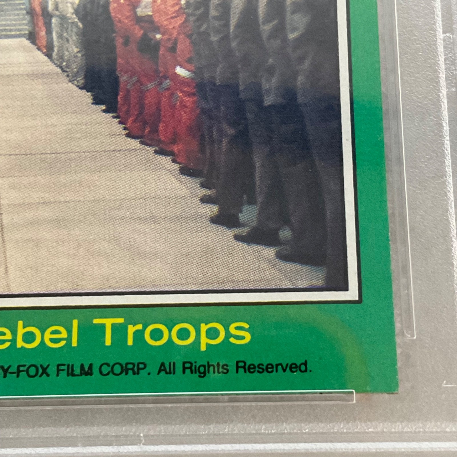 Star Wars 1977 The Rebel Troops #209 Series 4 Green PSA 8 CERT#41486303 - Image 6