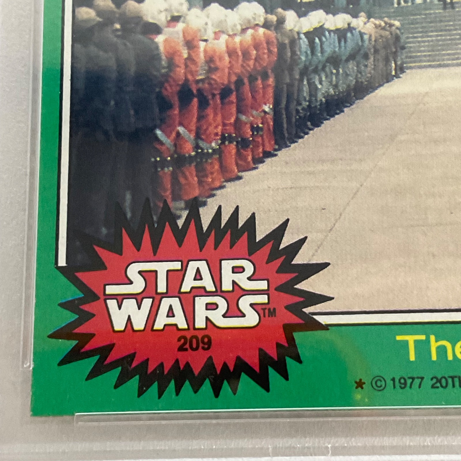 Star Wars 1977 The Rebel Troops #209 Series 4 Green PSA 8 CERT#41486303 - Image 7