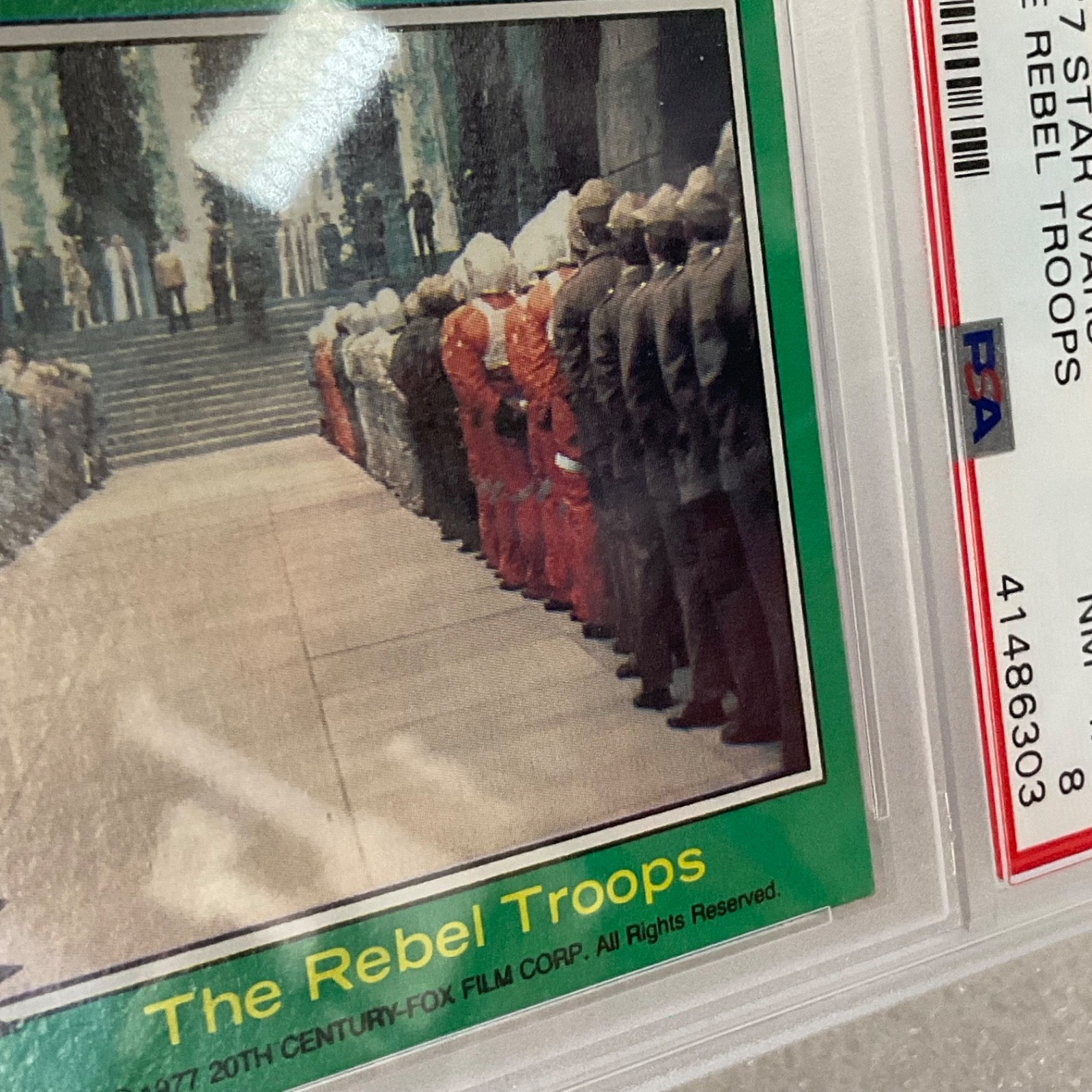 Star Wars 1977 The Rebel Troops #209 Series 4 Green PSA 8 CERT#41486303 - Image 9