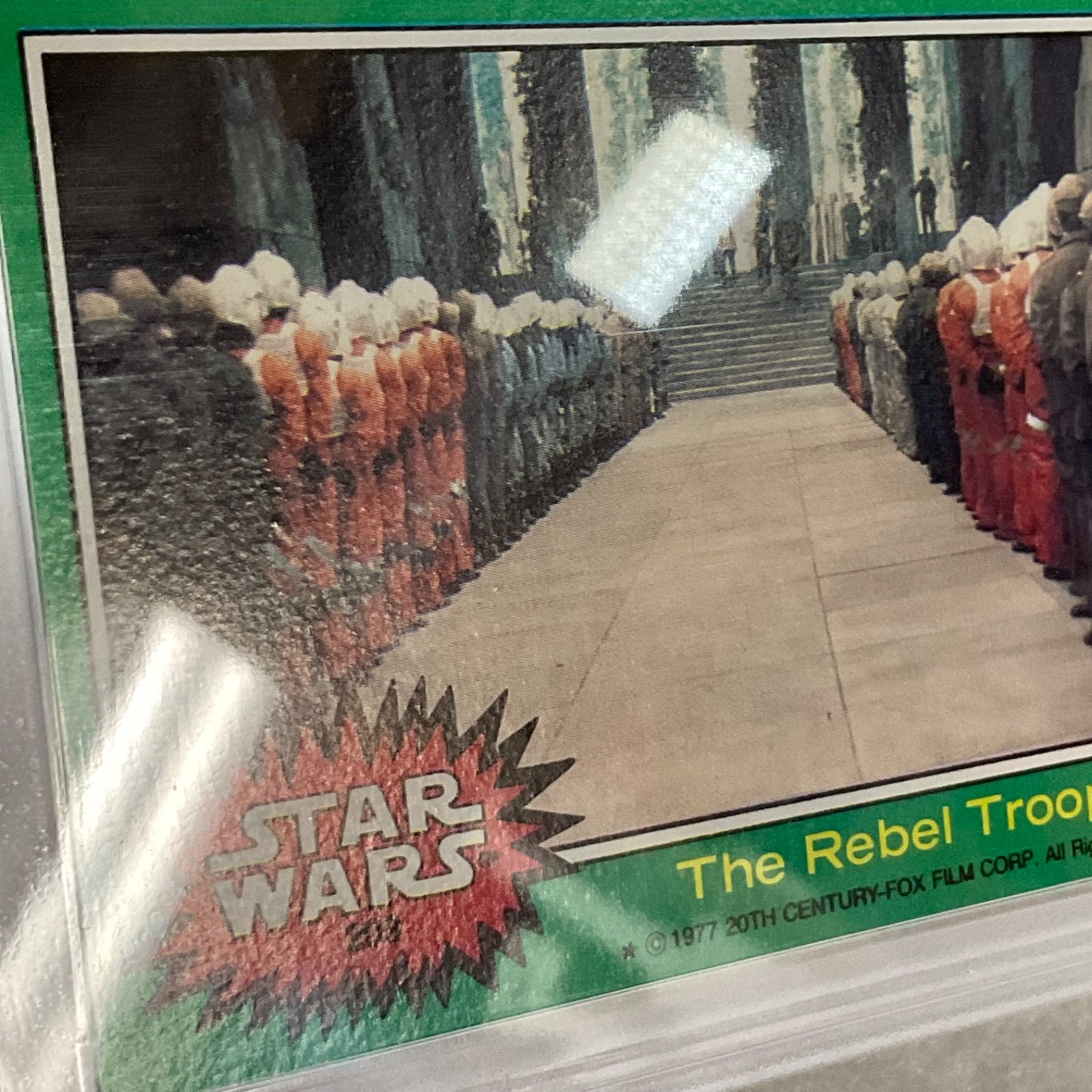 Star Wars 1977 The Rebel Troops #209 Series 4 Green PSA 8 CERT#41486303 - Image 8