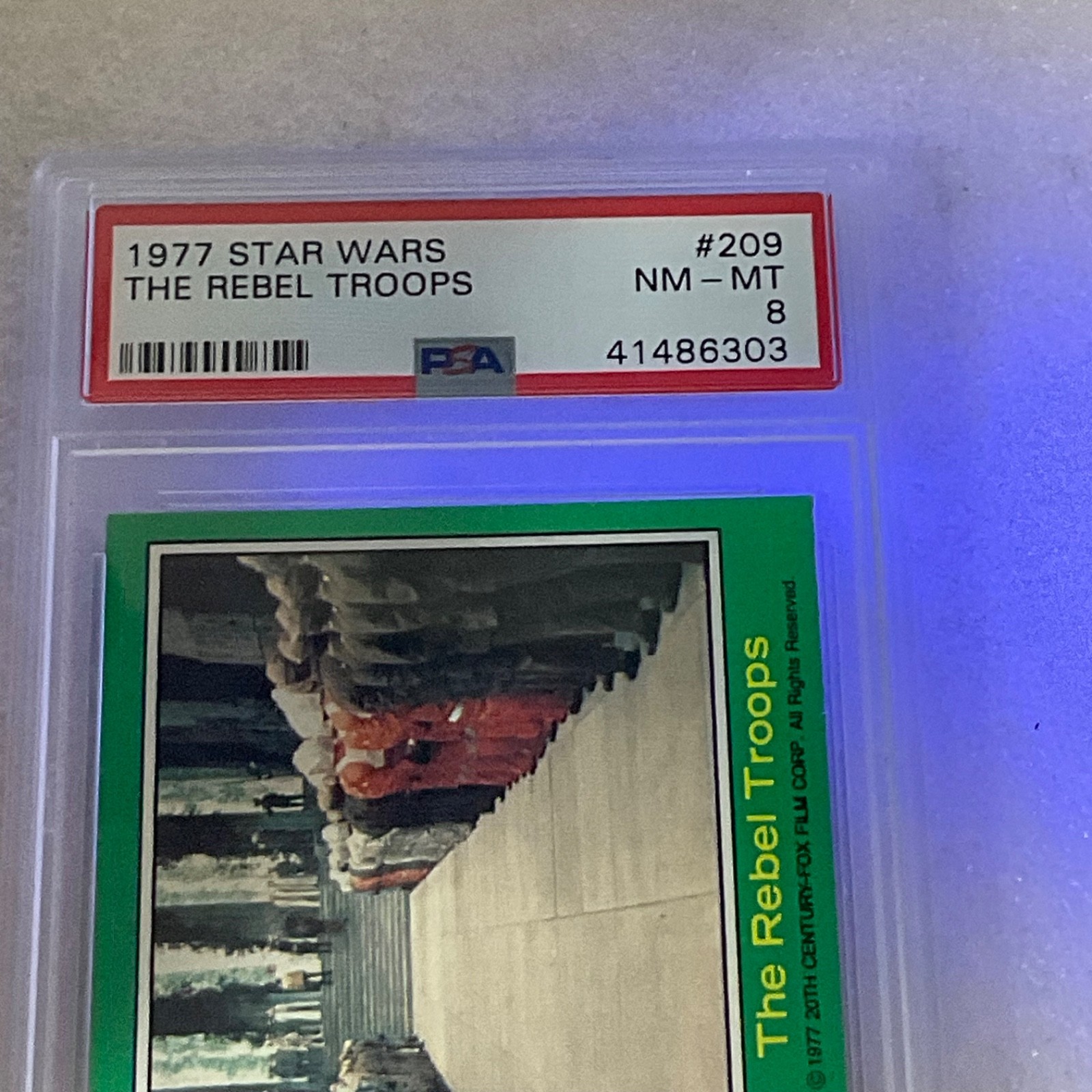 Star Wars 1977 The Rebel Troops #209 Series 4 Green PSA 8 CERT#41486303 - Image 15