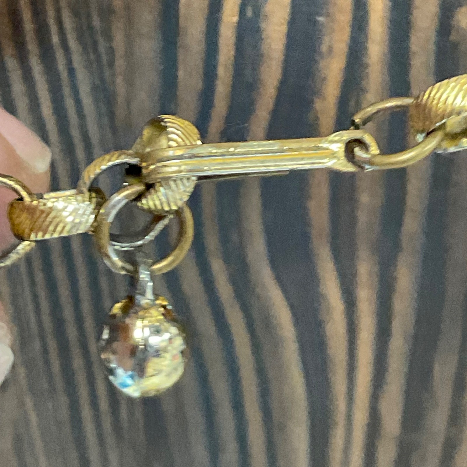 Vintage Gold Tone Chain Necklace 21 Inch Textured Links Retro Jewelry - Image 7