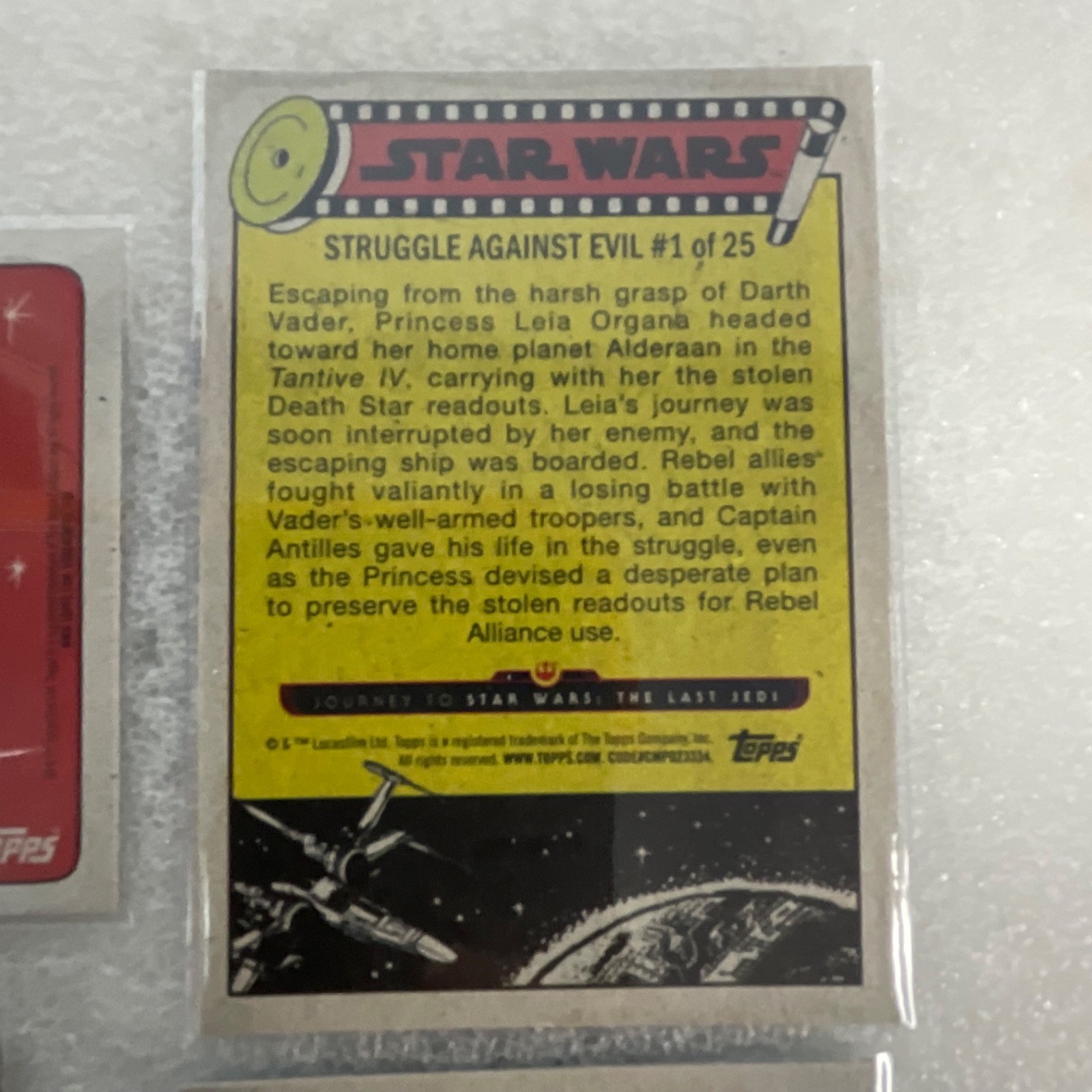 Star Wars Journey to The Last Jedi Topps 6 Card Lot 2017 - Image 13
