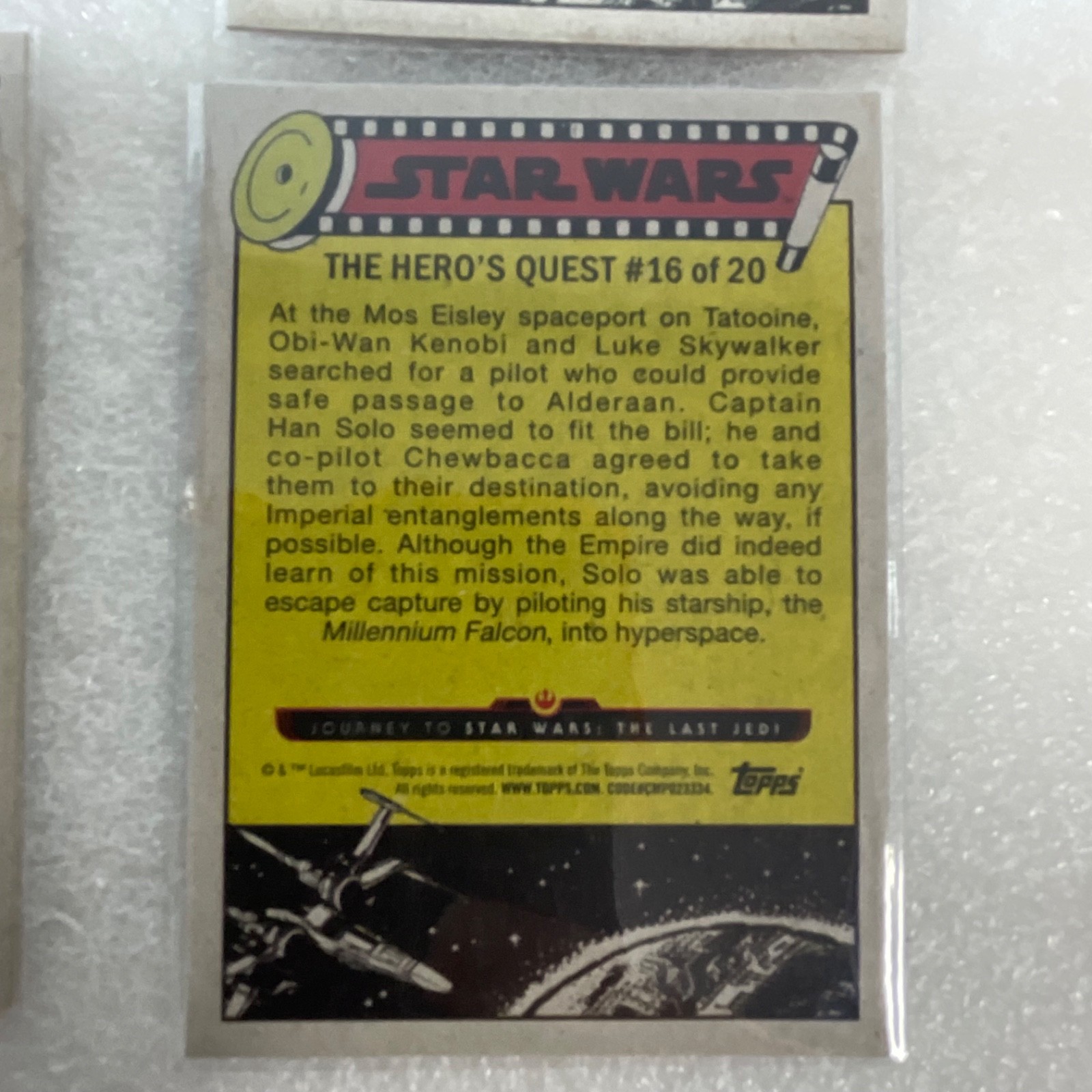 Star Wars Journey to The Last Jedi Topps 6 Card Lot 2017 - Image 14