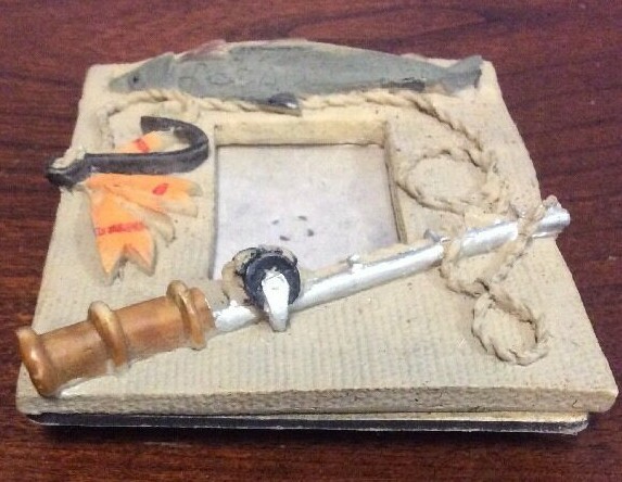 Fishing Themed Small Picture Frame 1 3/4" X 1" FoundArtShopCom - Image 5
