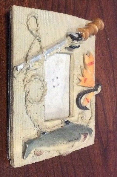 Fishing Themed Small Picture Frame 1 3/4" X 1" FoundArtShopCom - Image 6
