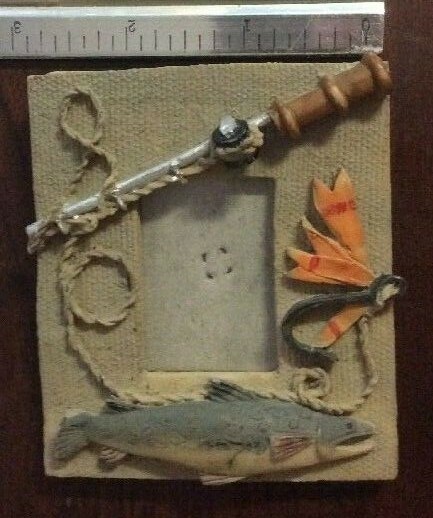 Fishing Themed Small Picture Frame 1 3/4" X 1" FoundArtShopCom - Image 9
