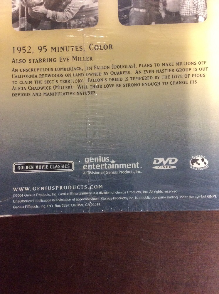 The Big Trees 1952 edition DVD 2004 Kirk Douglas Eve Miller - Image 3