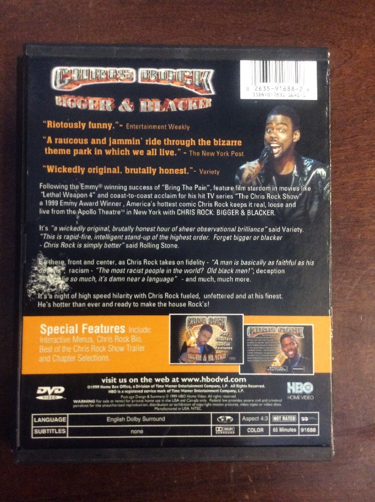 Bigger And Blacker (DVD, 2000) - Image 2