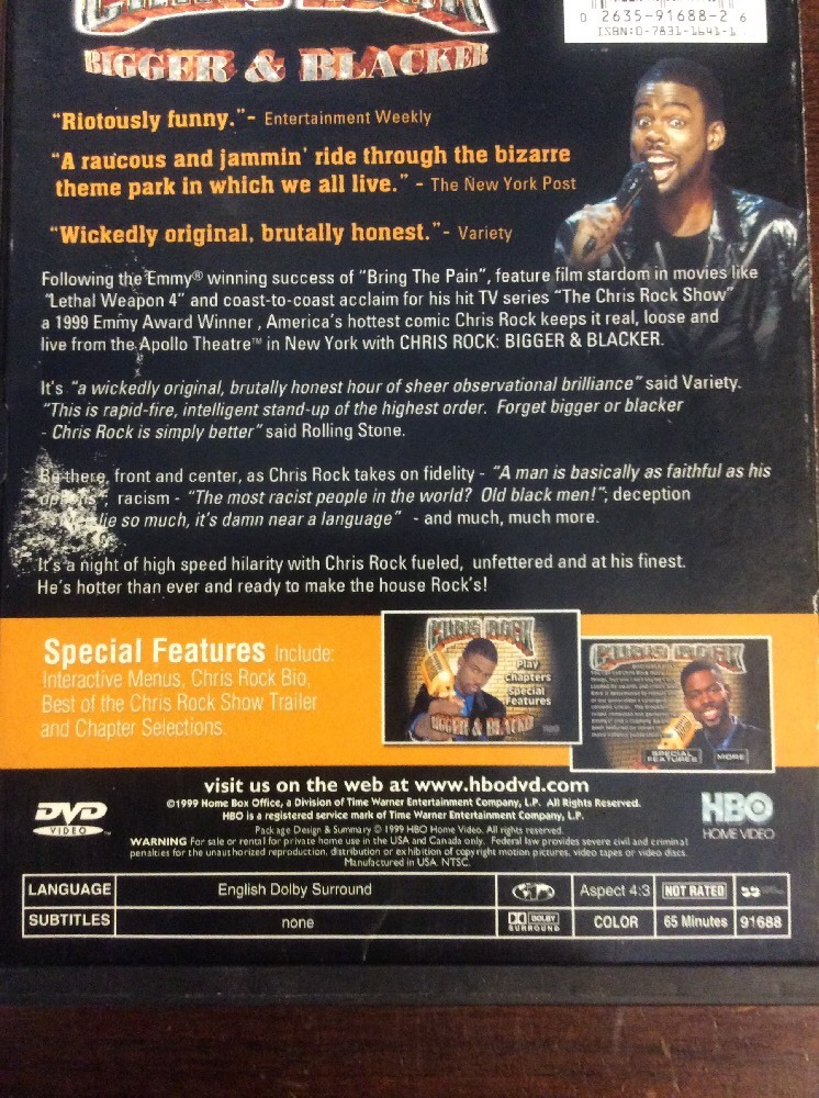 Bigger And Blacker (DVD, 2000) - Image 11