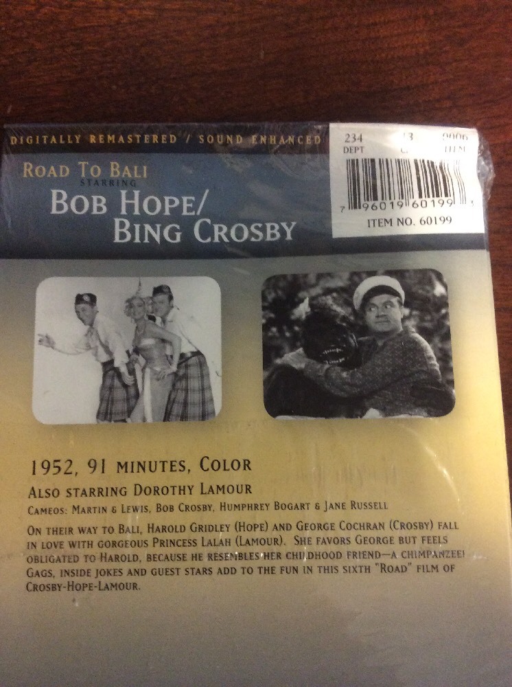 Road to Bali Starring Bob Hope/Bing Crosby/Dorothy Lamour 1952 Color(DVD, 2004) - Image 4