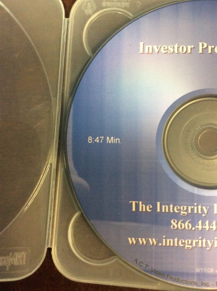 Investor Presentation The Integrity Institute Compact Disc UsedCDmusicCom - Image 7