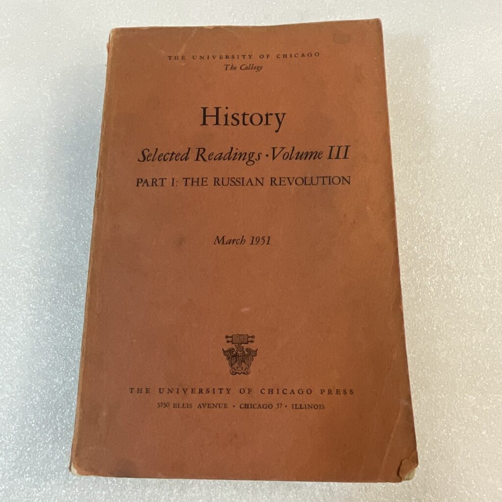 History Selected Readings Volume III 1951 Siftback No Back Cover BookGnu - Image 1