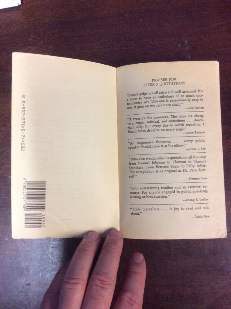 Peter's Quotations Ideas For Our Time 1987 SoftBack Dr Laurence J Peter - Image 8