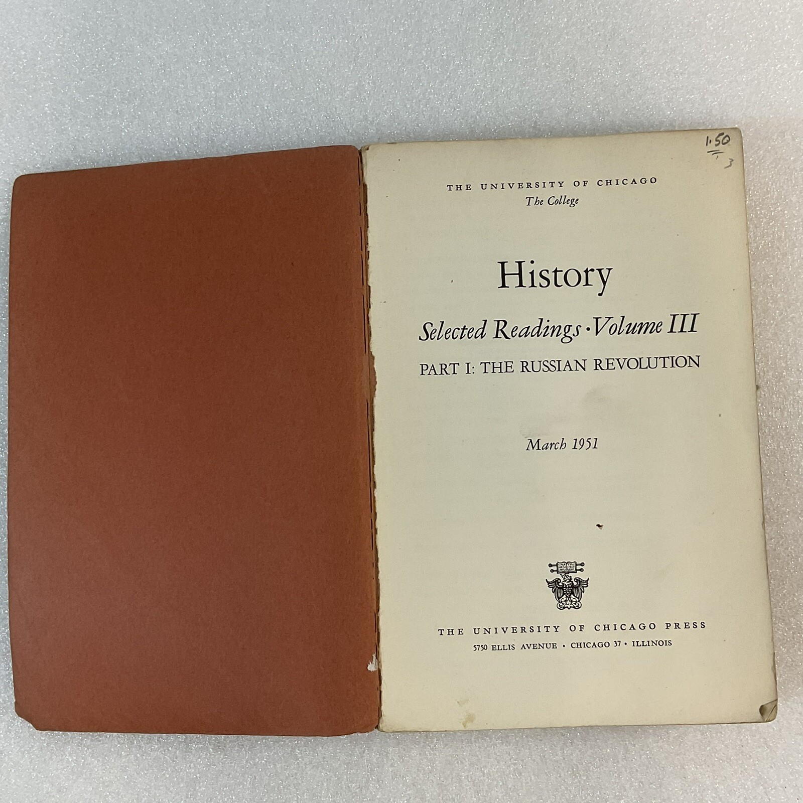 History Selected Readings Volume III 1951 Siftback No Back Cover BookGnu - Image 7