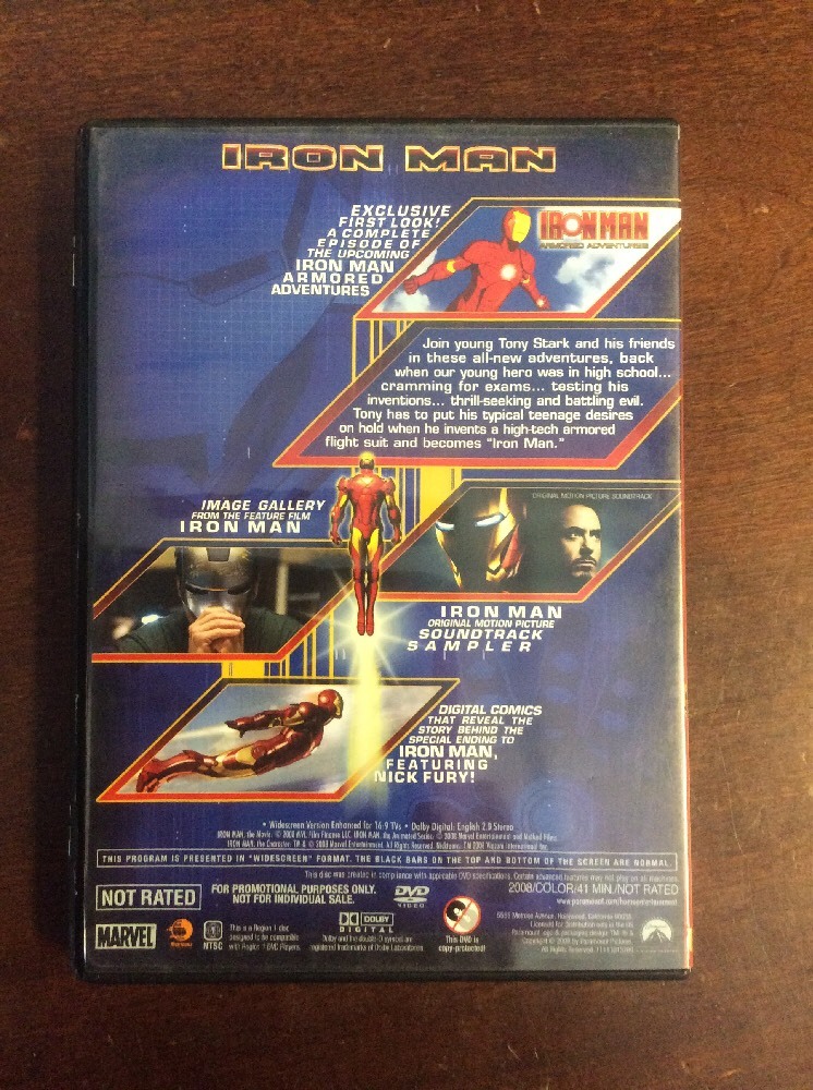 Iron Man Armored Adventures Digital Comics DVD (Widescreen Version, 2008) - Image 2