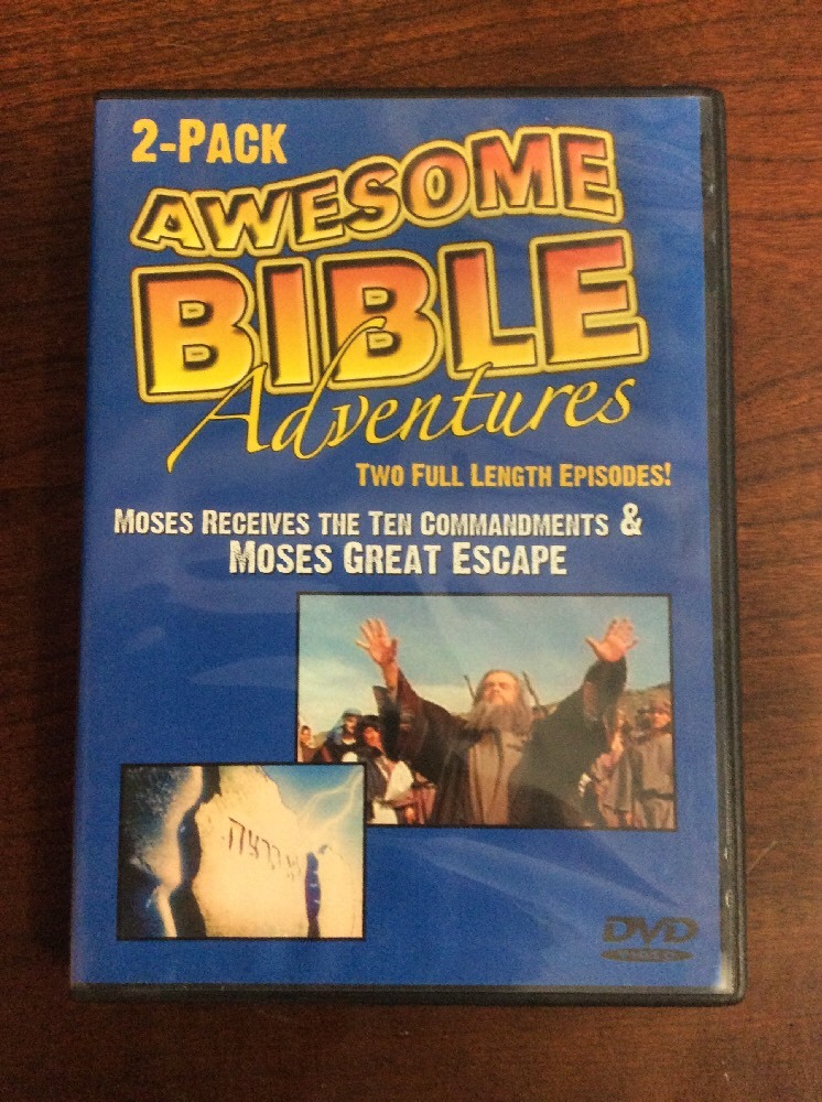 Awesome Bible Adventures DVD 2 Pack Moses Receives The Ten Commandments - Image 1