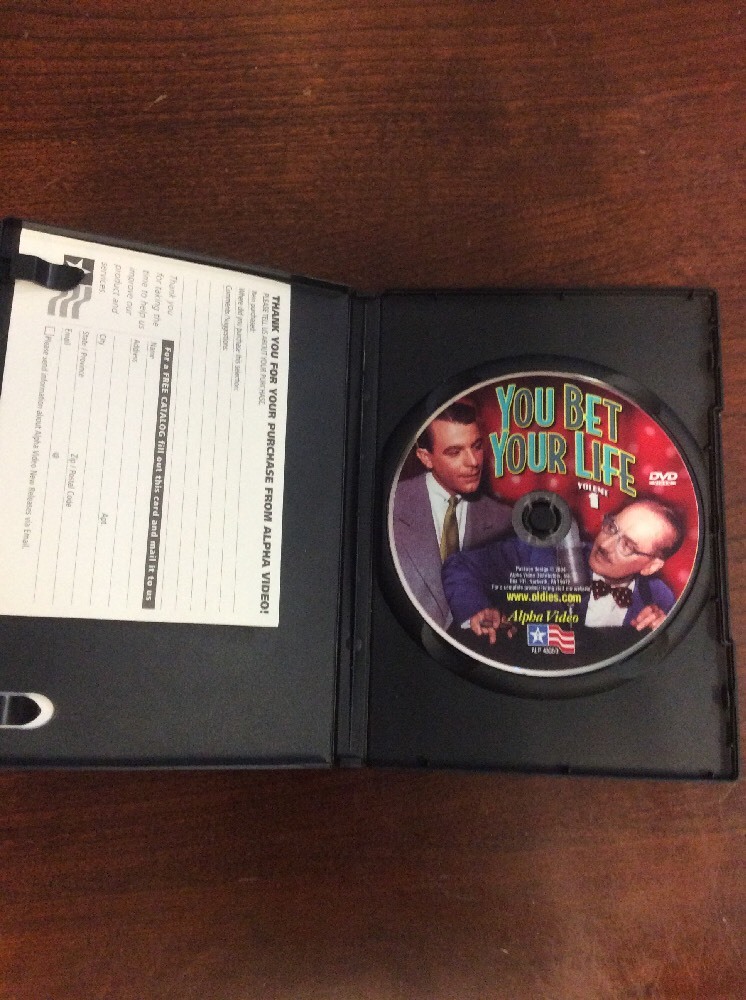 You Bet Your Life Vol 1 (DVD, 2004) Groucho Marx RecycledDVD.com - Image 7