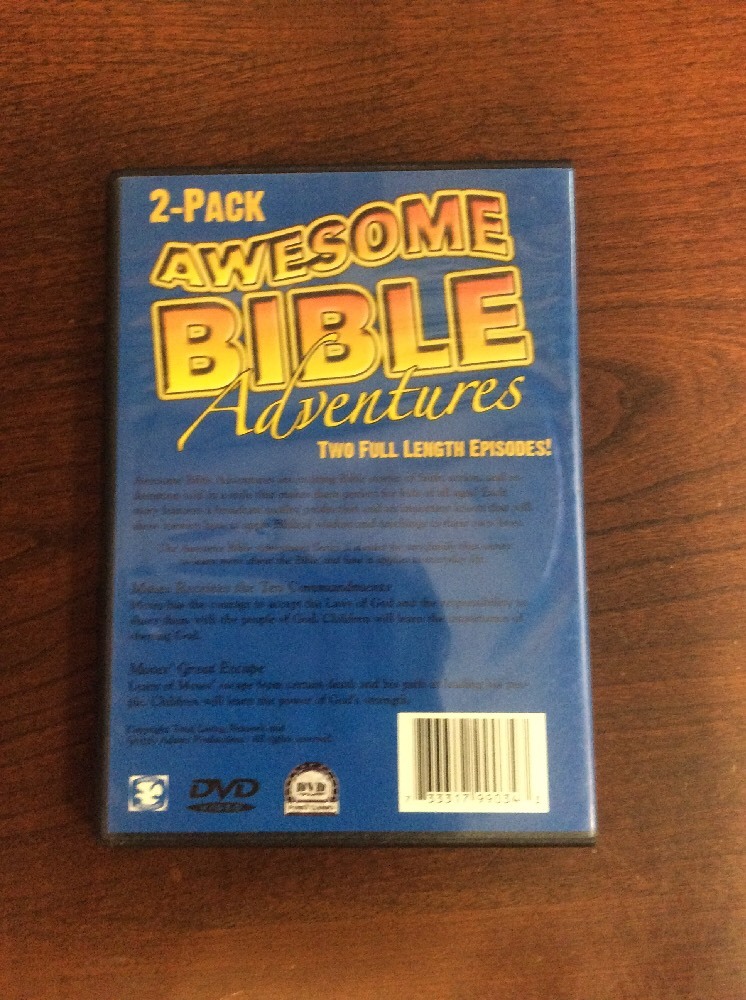 Awesome Bible Adventures DVD 2 Pack Moses Receives The Ten Commandments - Image 3