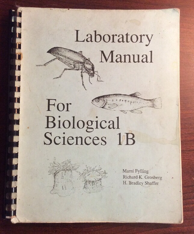 Laboratory Manual For Biological Sciences 1B UC Davis 1990 Falling, Grosberg - Image 1