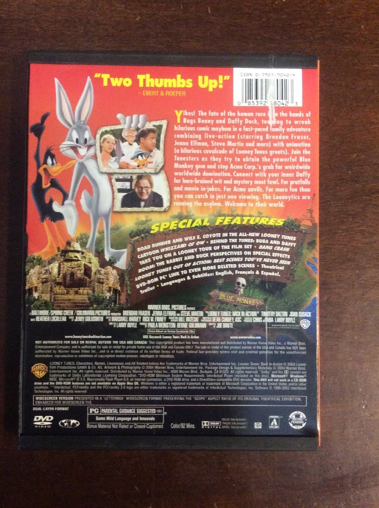 Looney Tunes - Back in Action (DVD, 2004, Widescreen) - Image 2