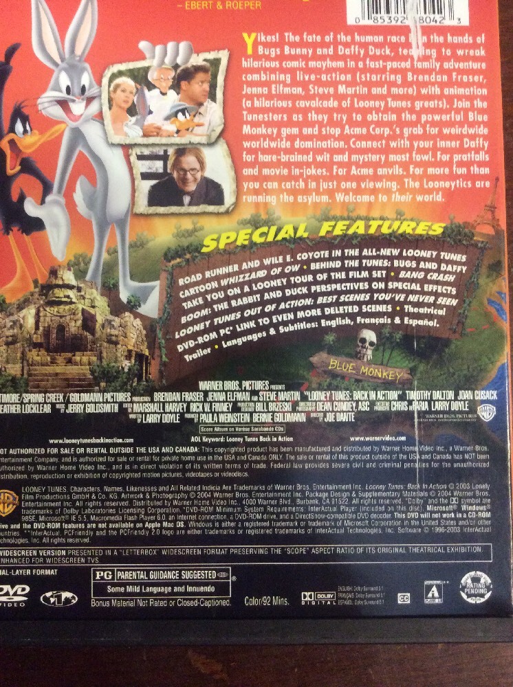 Looney Tunes - Back in Action (DVD, 2004, Widescreen) - Image 12