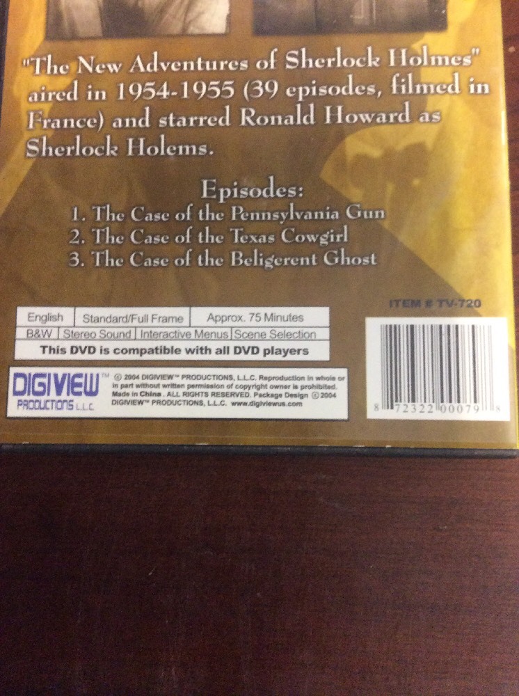 The Adventures of Sherlock Holmes - Vol. 2 (DVD, 2006) - Image 4