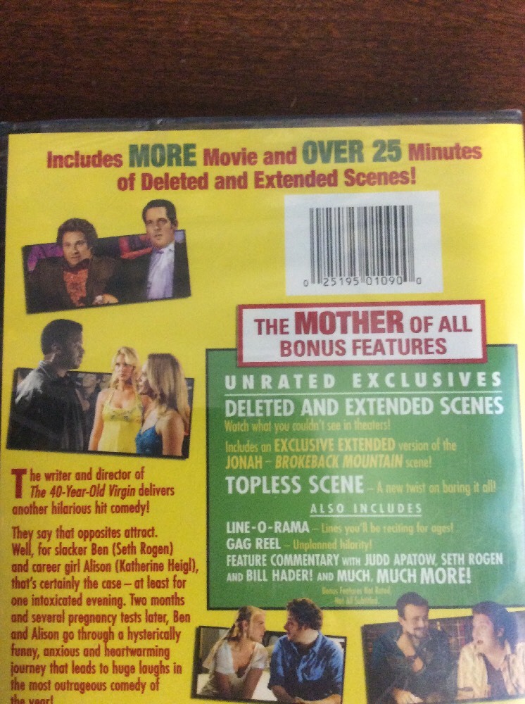Knocked Up (DVD, 2007, Unrated and Unprotected; Full Frame) - Image 3