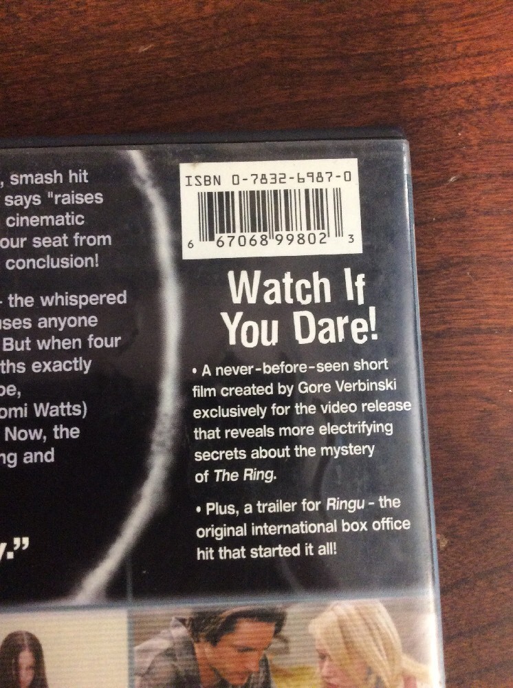 The Ring (DVD, 2003, Widescreen) With Naomi Watts RecycledDVD.com - Image 3