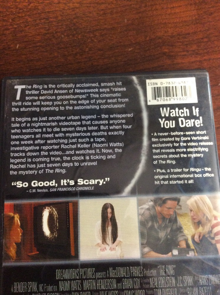 The Ring (DVD, 2003, Widescreen) With Naomi Watts RecycledDVD.com - Image 4