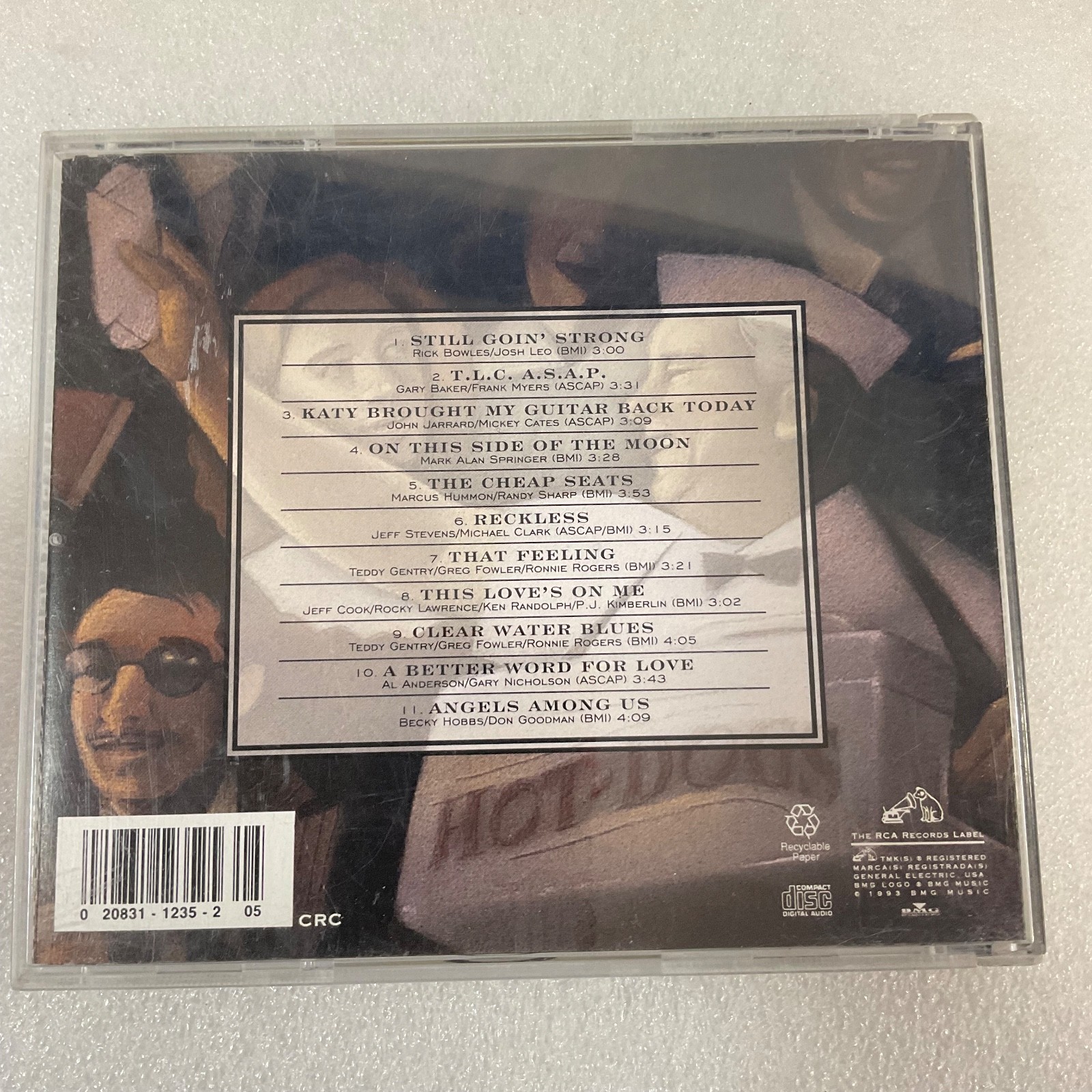 Alabama Cheap Seats Music CD 1993 RCA Country Album Angels Among Us - Image 2