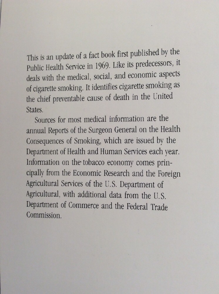 Smoking Tobacco & Health 1989 Softback US Dept of Health & Human Services - Image 4