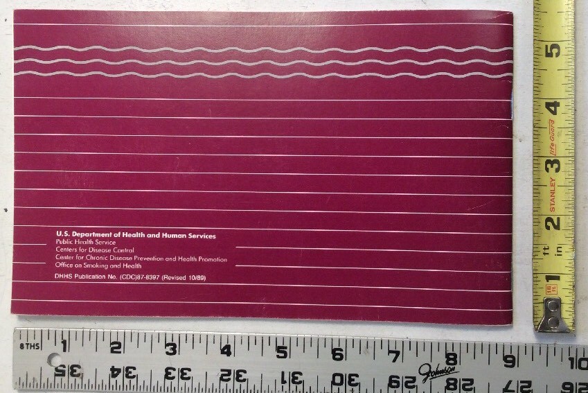 Smoking Tobacco & Health 1989 Softback US Dept of Health & Human Services - Image 2
