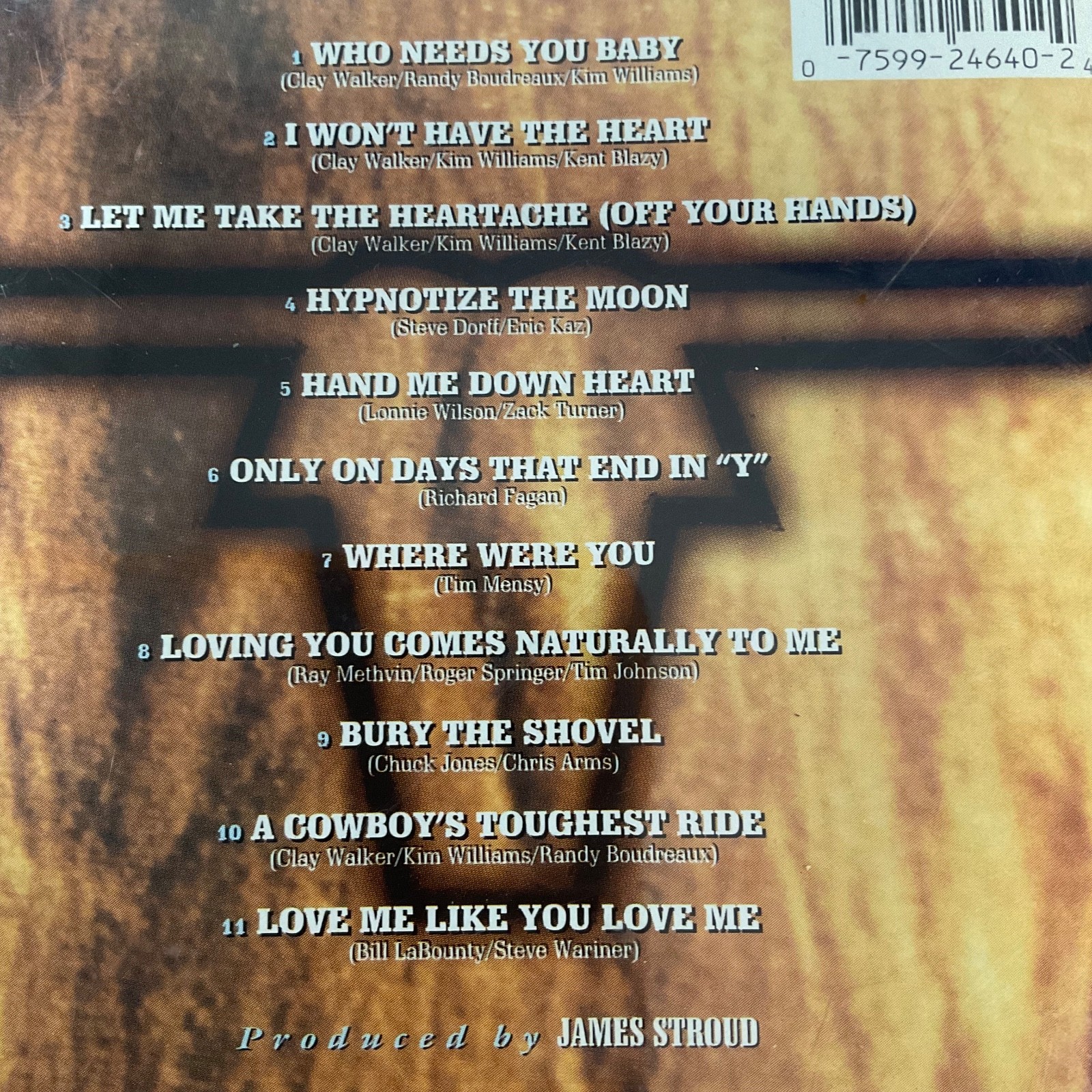 Clay Walker Hypnotize the Moon Country CD 1995 Giant Records Mini Poster - Image 9