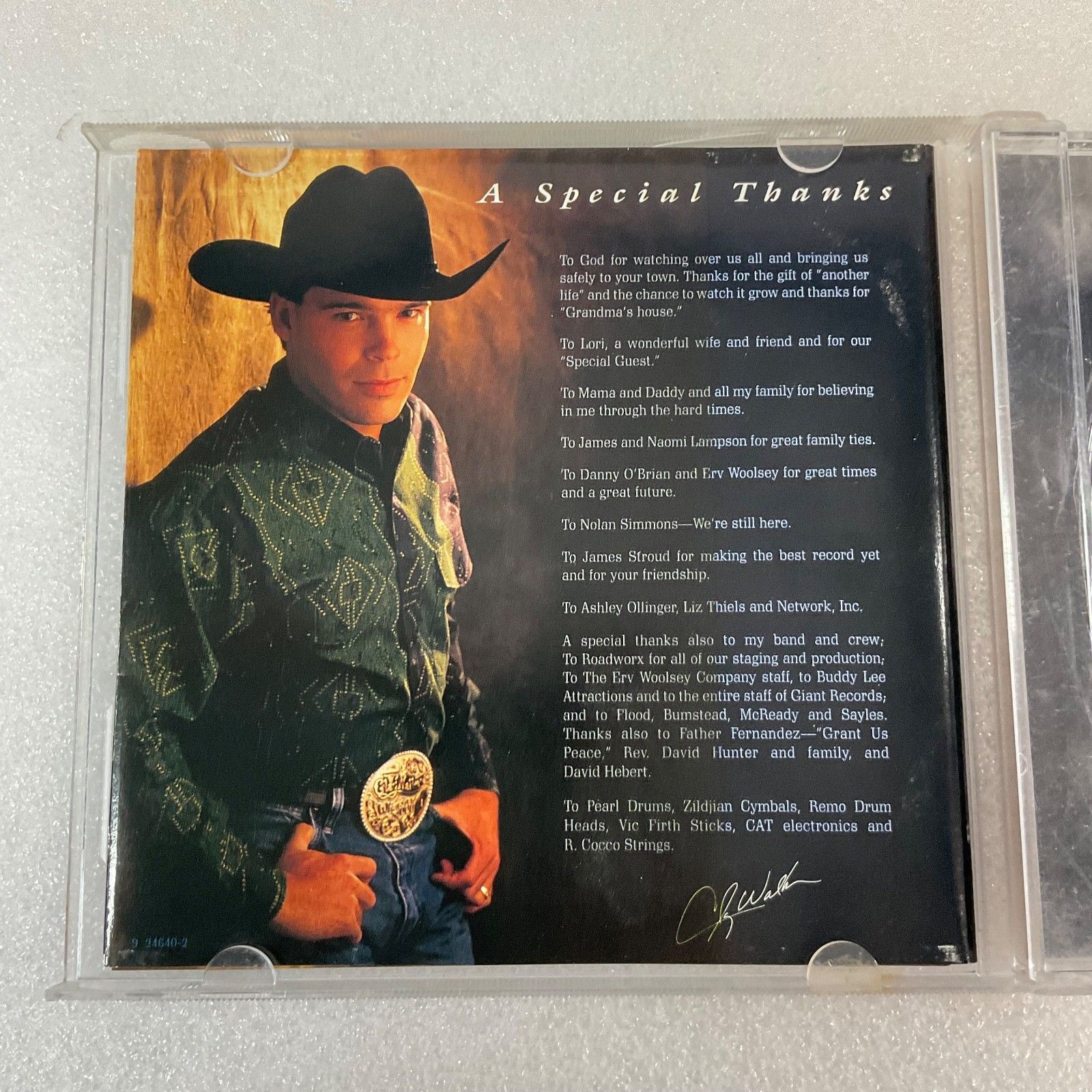Clay Walker Hypnotize the Moon Country CD 1995 Giant Records Mini Poster - Image 14