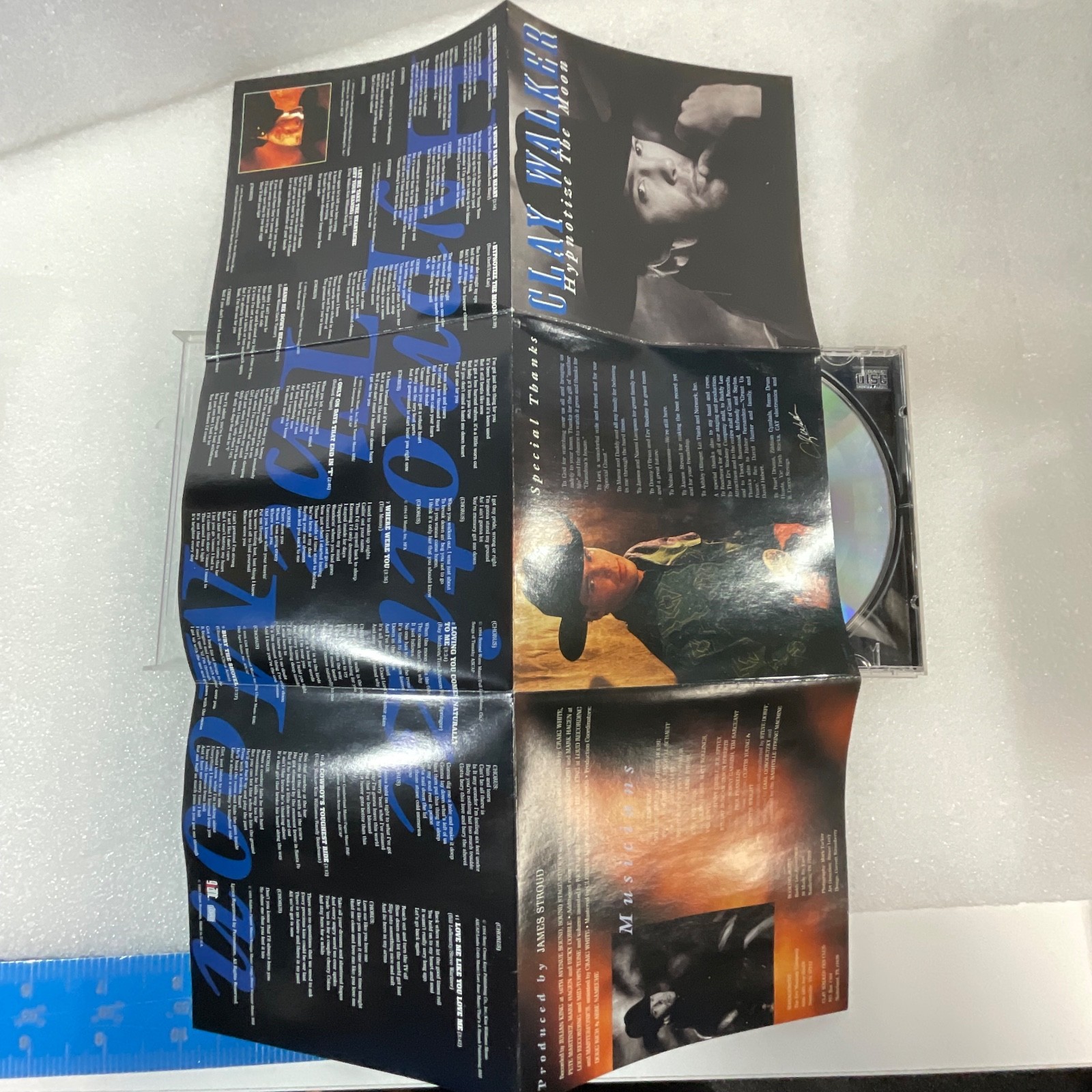 Clay Walker Hypnotize the Moon Country CD 1995 Giant Records Mini Poster - Image 19