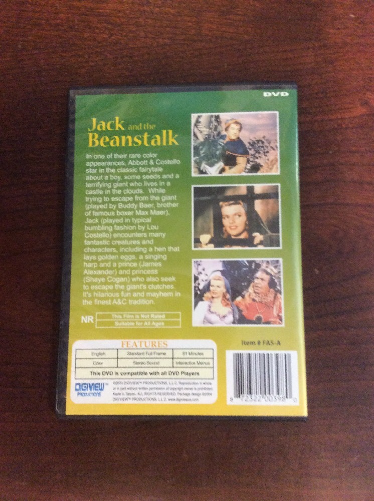 Jack and the Beanstalk 2004 DVD RecycledDVD - Image 2