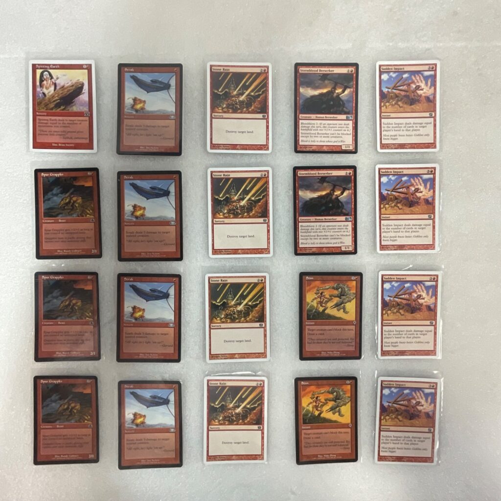 MTG 20 Card Red Lot Shatter Spitting Earth Stone Giant Mixed Sets - Image 1