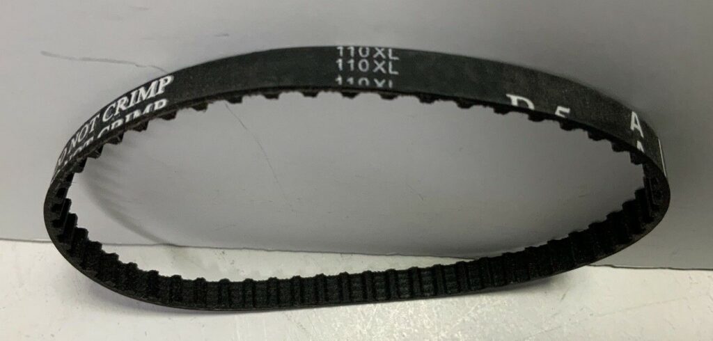 110XL 55 Tooth Black Rubber Timing Belt Sander Loop Belt - Image 1