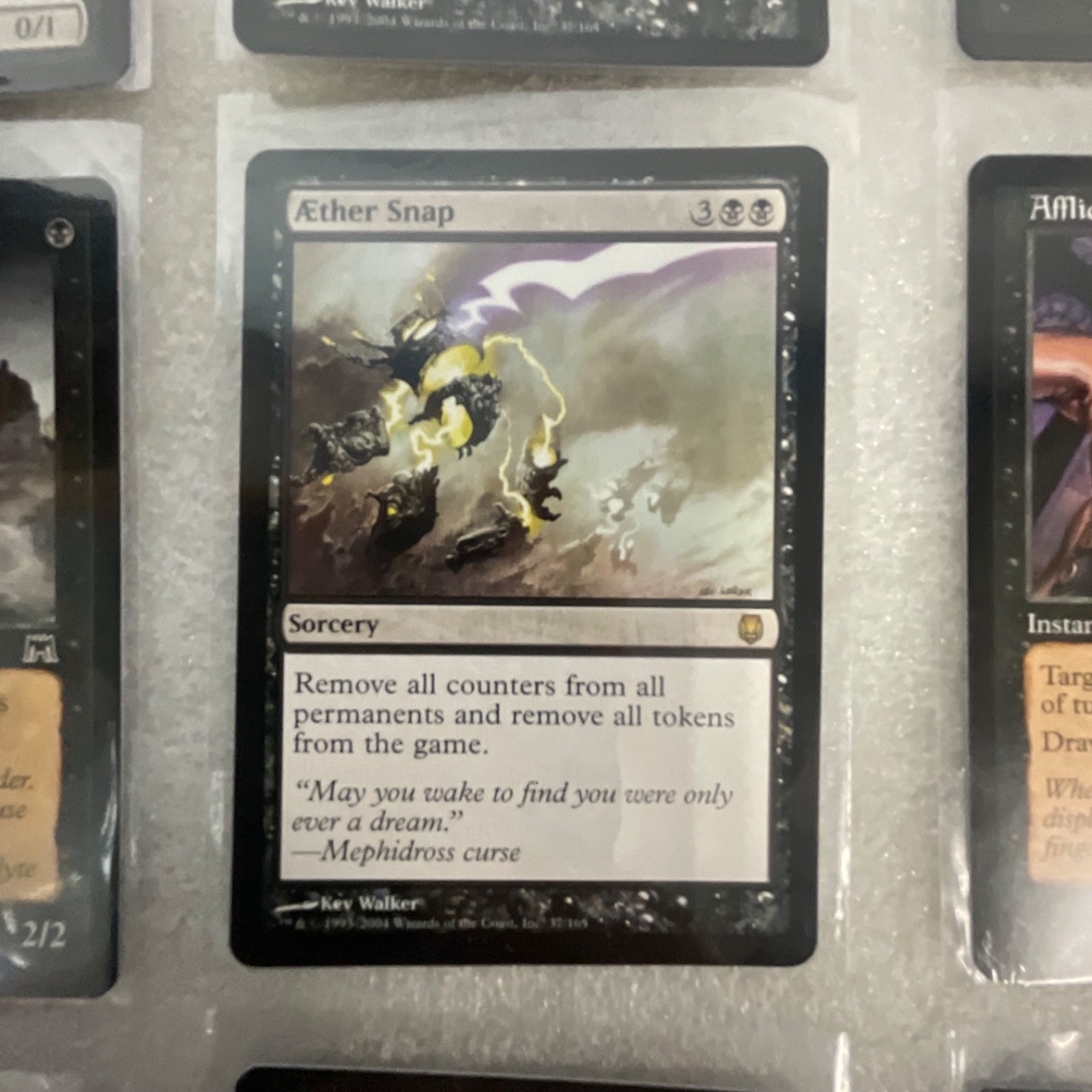 MTG 20 Card Black Lot Aether Snap Abyssal Specter Mixed Sets - Image 11