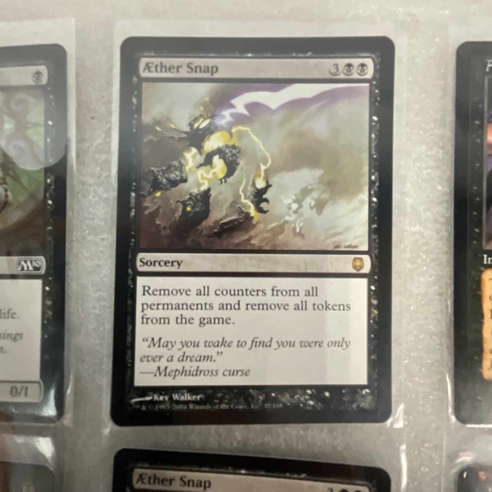 MTG 20 Card Black Lot Aether Snap Abyssal Specter Mixed Sets - Image 10