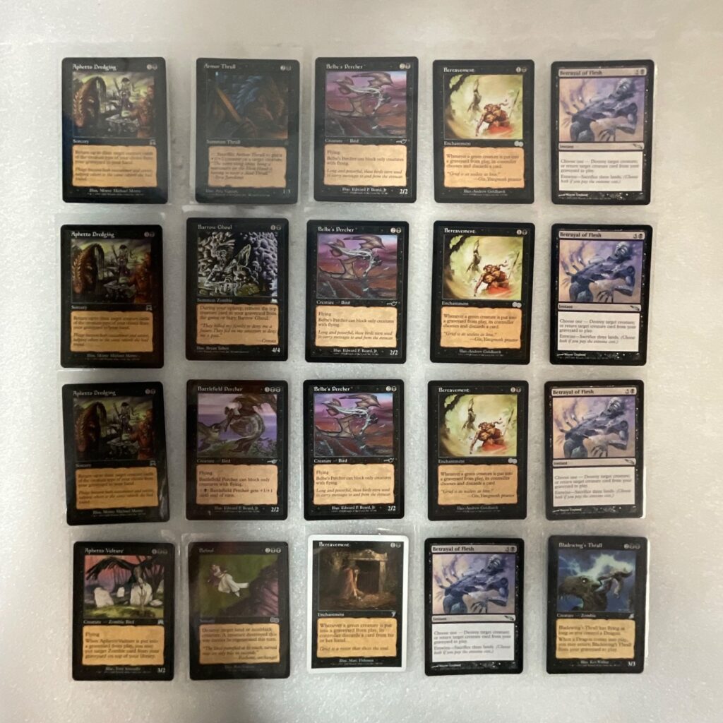 MTG 20 Card Black Lot Betrayal Flesh Bereavement Mixed Sets - Image 1