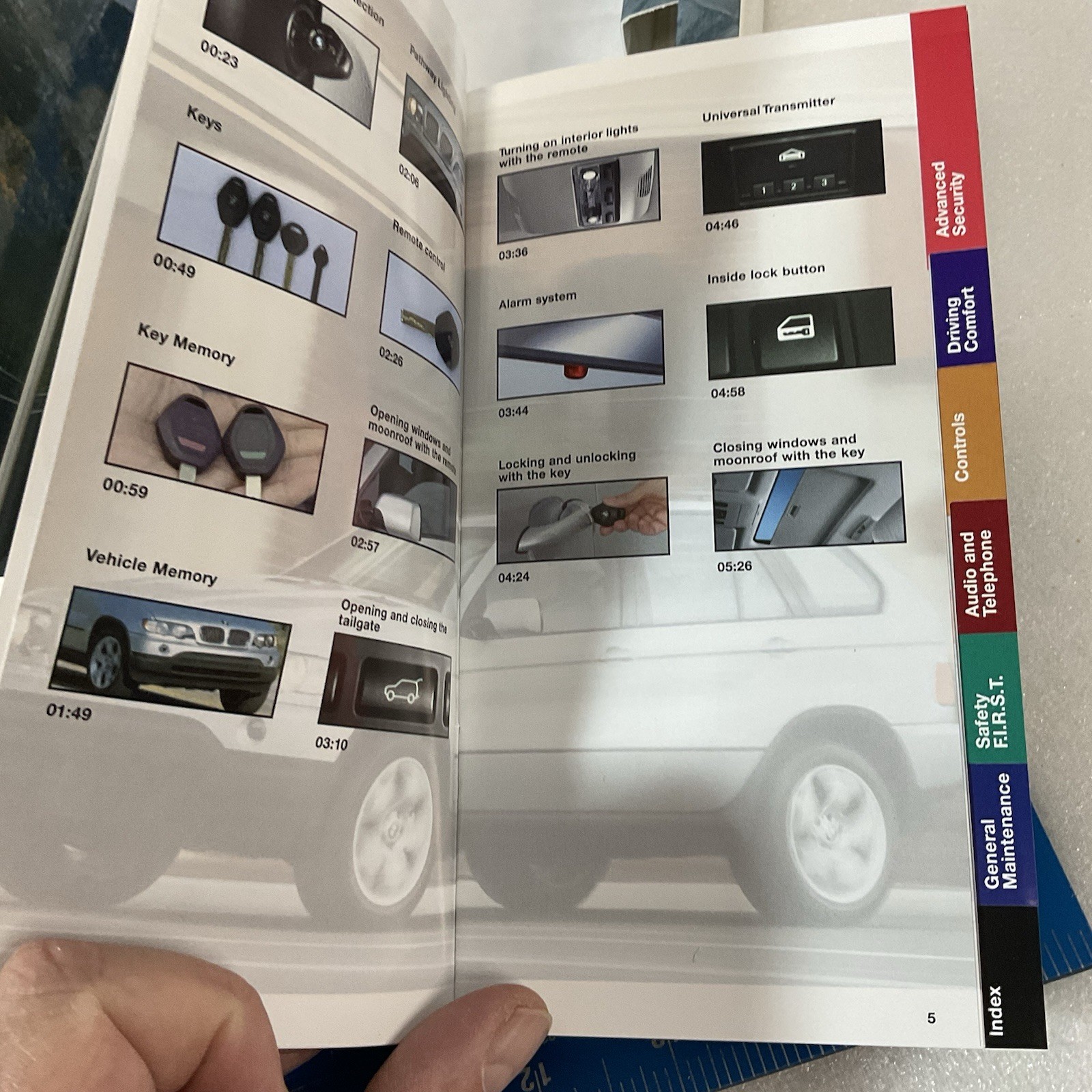 BMW X5 VHS Owner Video & Quick Reference Guide Sports Activity Vehicle - Image 14