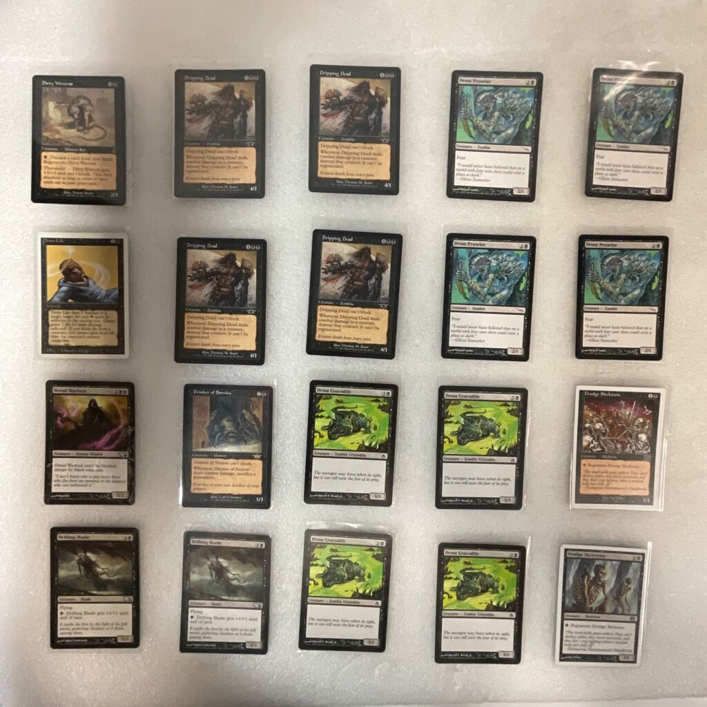 MTG 20 Card Black Lot Drinker of Sorrow Drain Life Mixed Sets - Image 1